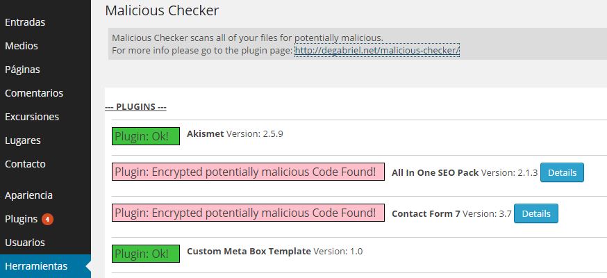 Malicious Checker scans all of your files for potentially malicious